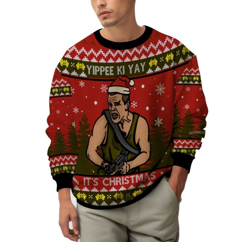 Yippee Ki Yay It’s Christmas Die Hard Ugly Sweater