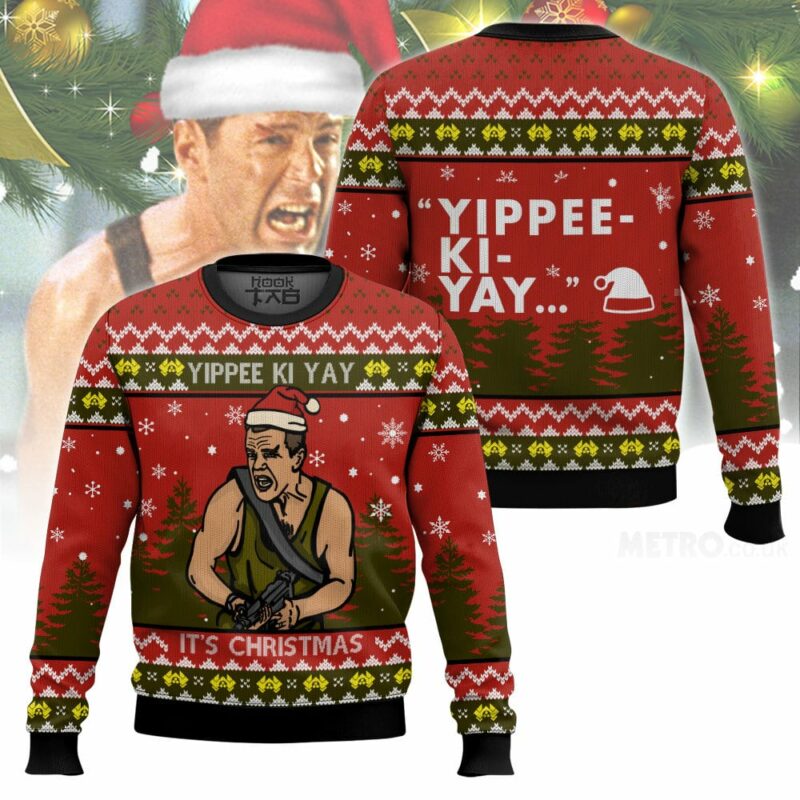 Yippee Ki Yay It’s Christmas Die Hard Ugly Sweater