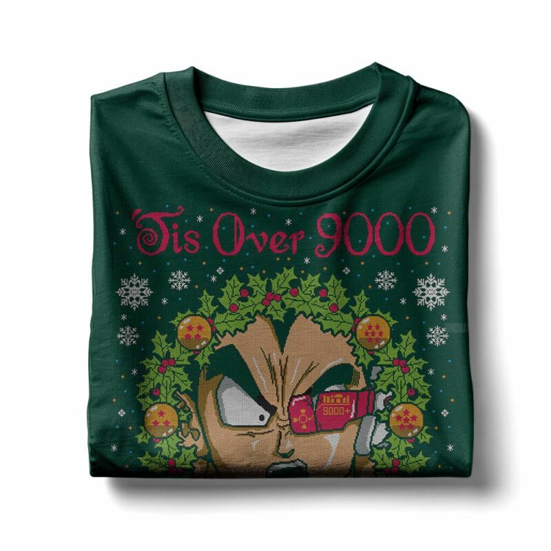 It's Over 9000 Dragon Ball Z Ugly Sweater