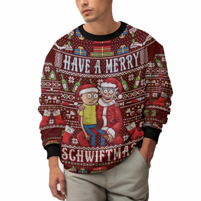 Have A Merry Schwiftmas Rick And Morty Ugly Sweater