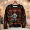 Hunting Demons Saving Christmas Kaz 2y5 Supernatural Ugly Sweater