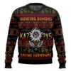 Hunting Demons Saving Christmas Kaz 2y5 Supernatural Ugly Sweater