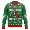 Here Comes Santa Floss Santa Claus Ugly Sweater