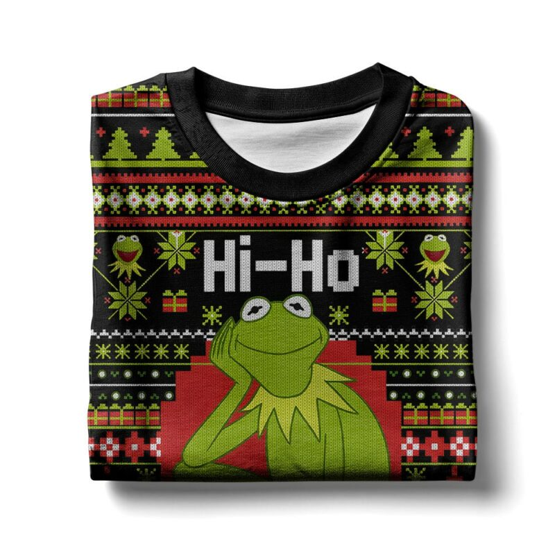 Kermit The Frog Here The Muppet Show Ugly Sweater