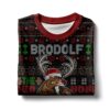 Brodolf the Red-Nosed Gainzdeer Rudolph the Red-Nosed Reindeer Ugly Sweater