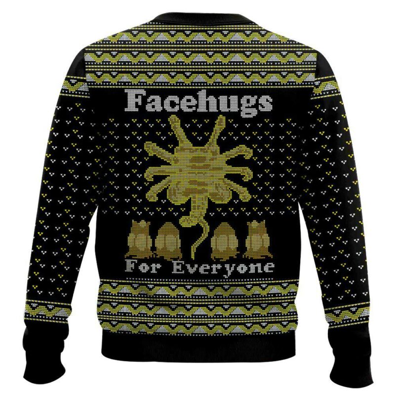 Face Hugs For Everyone Alien Ugly Sweater