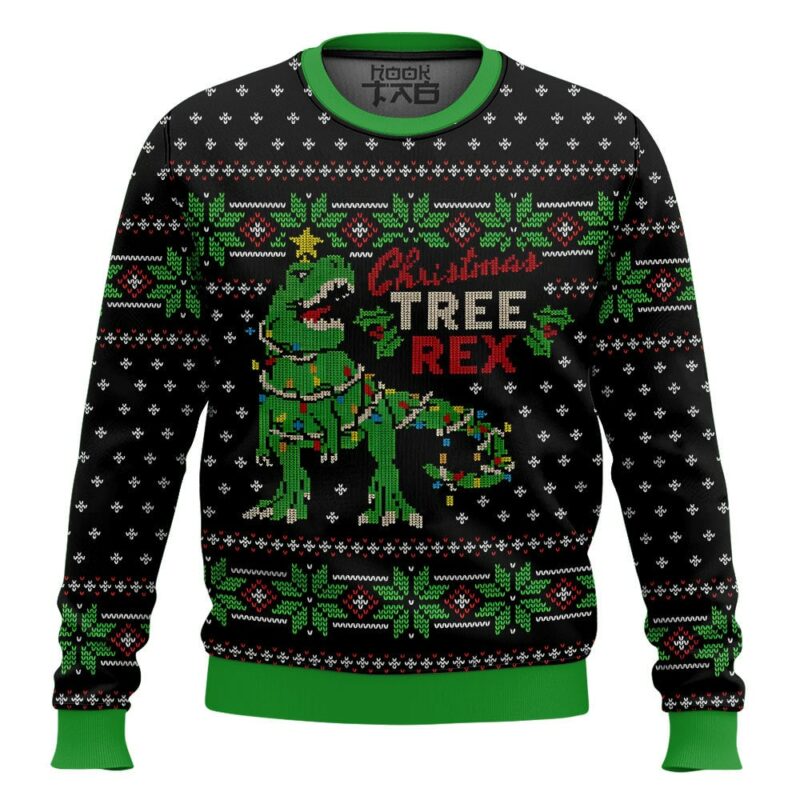 Christmas Tree Rex Jurassic Park Ugly Sweater