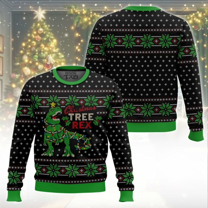 Christmas Tree Rex Jurassic Park Ugly Sweater