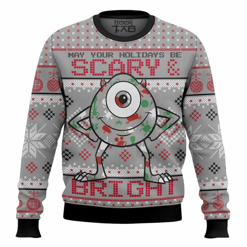 May Your Holidays Be Scary And Bright Monsters Ugly Sweater