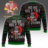 Ho Ho Holy Shit I'm Drunk Santa Claus Ugly Sweater