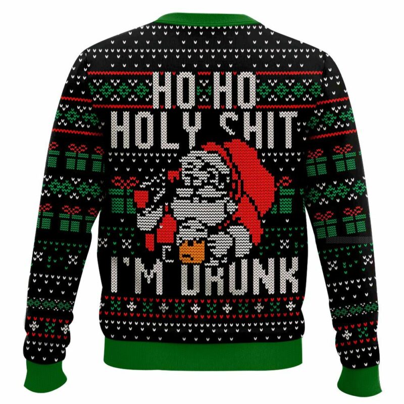 Ho Ho Holy Shit I'm Drunk Santa Claus Ugly Sweater