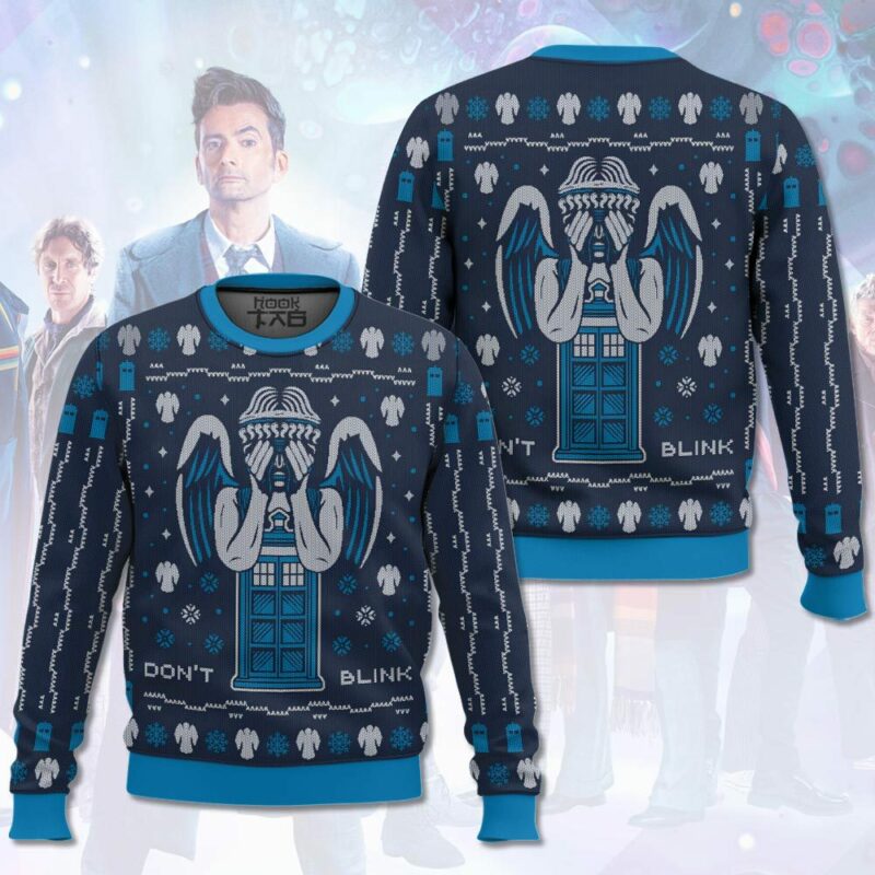 Don't Blink Doctor Who Ugly Sweater