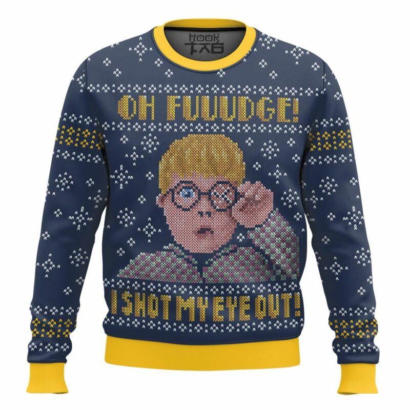 Oh Fuuudge! I Shot My Eye Out! A Christmas Story Ugly Sweater