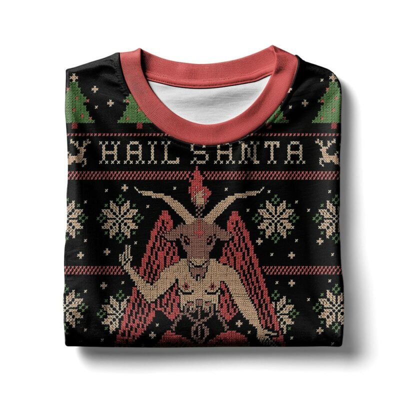 Hail Santa Satan Claus Ugly Sweater