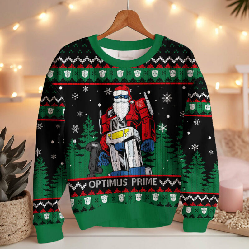 Optimus Prime -Transformers Ugly Sweater