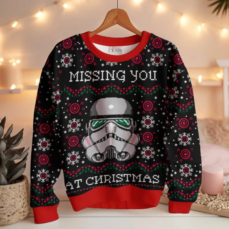 Missing You At Christmas Star Wars Ugly Sweater