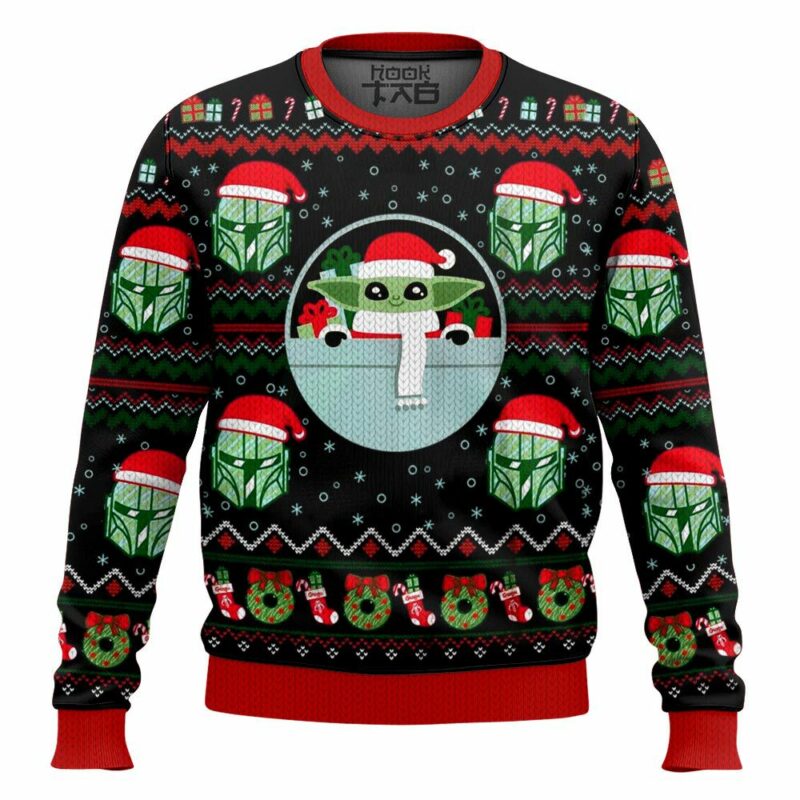 Baby Yoda And Mandalorian Star Wars Ugly Sweater