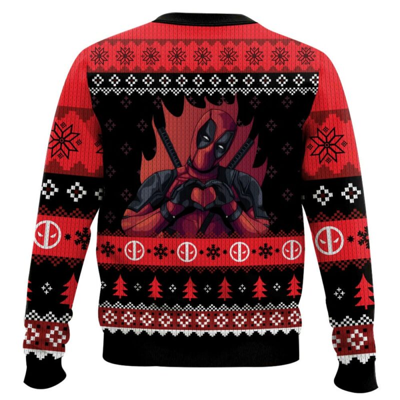 MY HEART BEATS FOR YOU! Deadpool Ugly Sweater