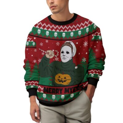 Merry Myers Michael Myers - Halloween Ugly Sweater