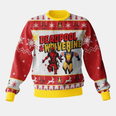 Deadpool And Wolverine Ugly Sweater