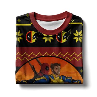 Deadpool And Wolverine Ugly Sweater