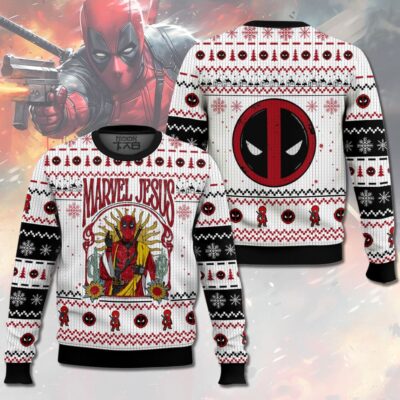 Marvel Jesus Deadpool Ugly Sweater