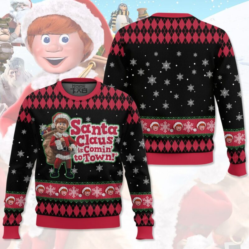 Santa Claus Is Coming To Town Ugly Sweater