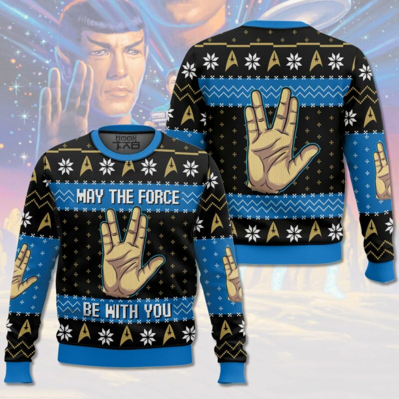 May the Spock Be With You ST Ugly Sweater