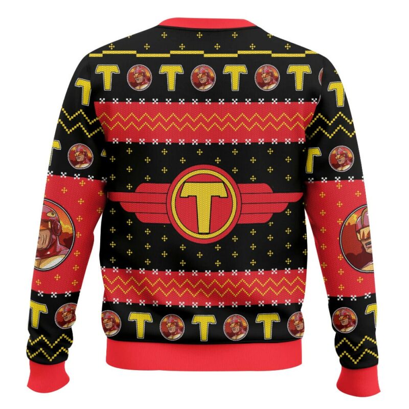 It's Turbo Time! Turbo Man Jingle All the Way Ugly Sweater