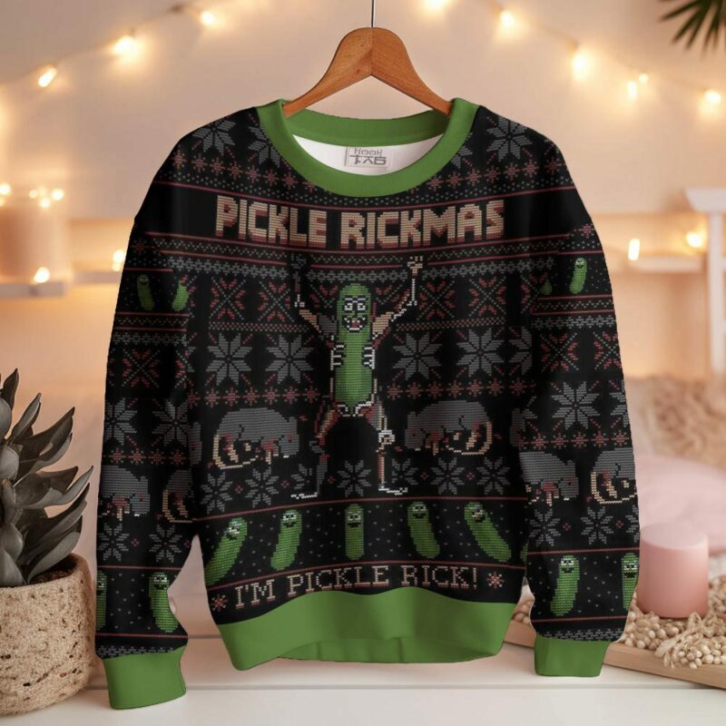 Pickle Rickmas I'm Pickle Rick Rick and Morty Ugly Sweater