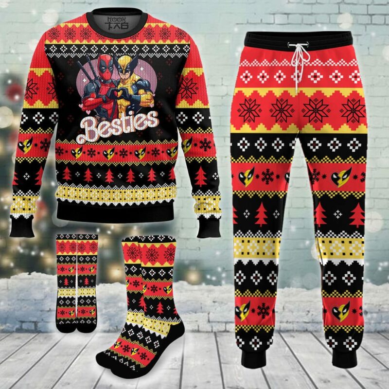 Deadpool And Wolverine Ugly Sweater