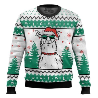 Santa Llama Boss Ugly Sweater