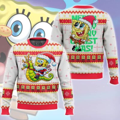 The Spongebob Claus Christmas Uggly Sweater