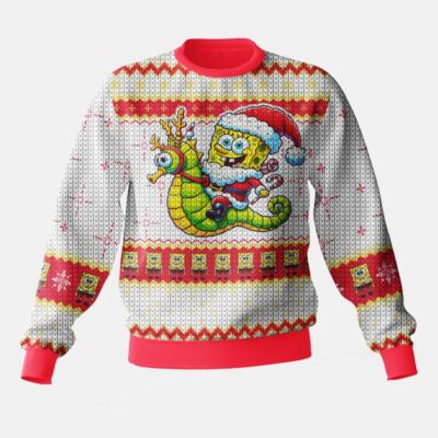 The Spongebob Claus Christmas Uggly Sweater