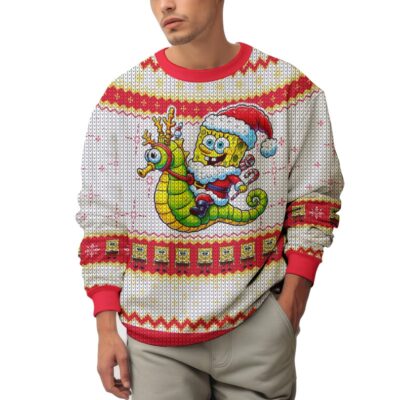 The Spongebob Claus Christmas Uggly Sweater