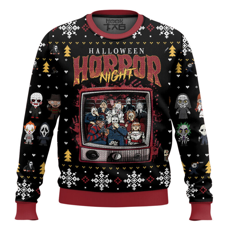 Slasher Collection Halloween Ugly Sweater