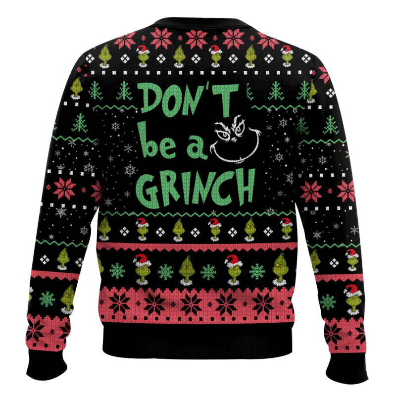 Santa's Sleighers Grinch Ugly Christmas Sweater