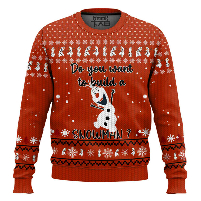 Olaf "Do you want to build a snowman" Ugly Christmas Sweater