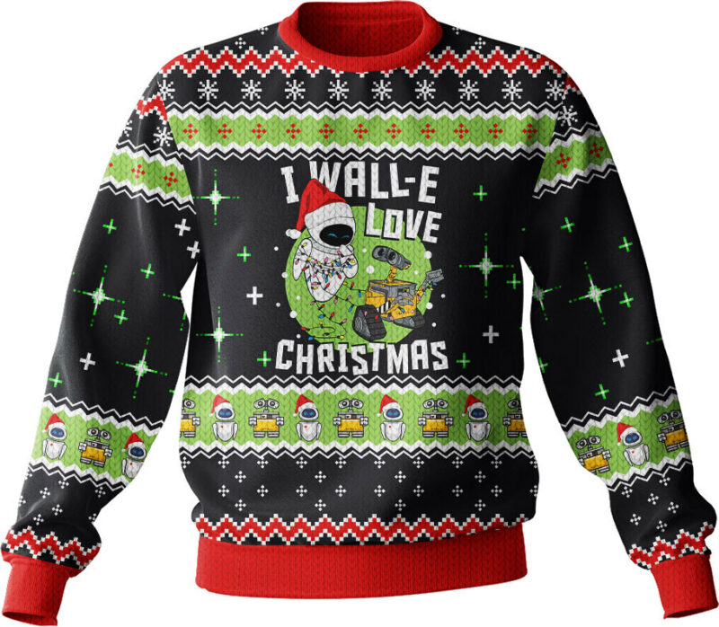 Wall-E Love Christmas Ugly Christmas Sweater