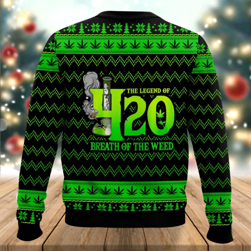 The Legend Of 420 Ugly Sweater