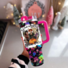 Sanderson Sisters Halloween Movie Tumbler 40oz, Halloween Tumbler, Tumbler, Cup, Mug, Hocus Pocus 40oz Tumbler, Halloween Tumbler Gift, Musroom Tumbler