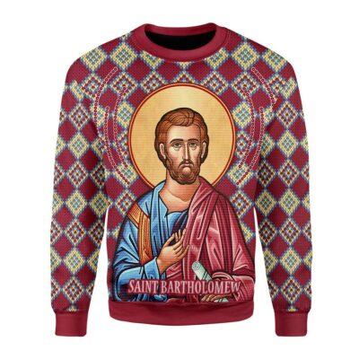 Bartholomew the Apostle Christmas Sweater