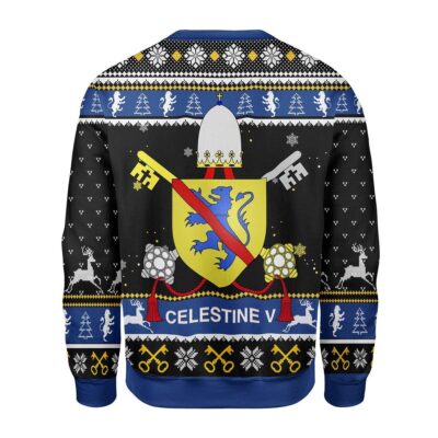 Celestine V Coat of Arms Christmas Sweater