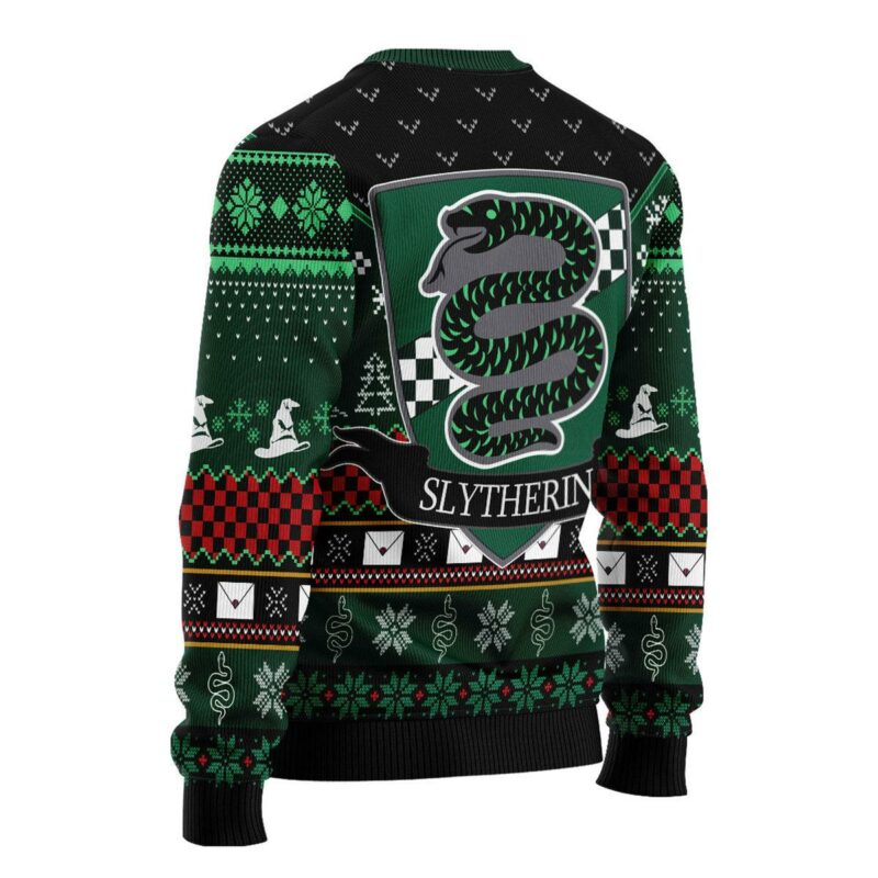 C Slytherin Round The Christmas Tree Christmas Sweater