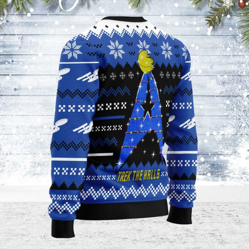 Christmas Sweater ST The Halls Blue