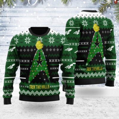 Christmas Sweater Star Trek The Halls