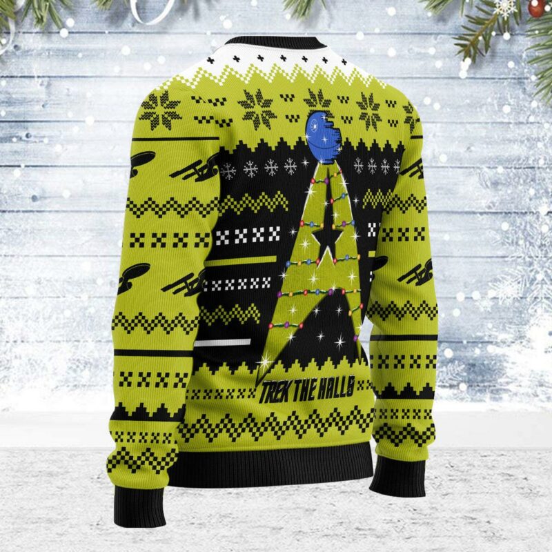 Christmas Sweater ST The Halls Yellow