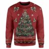 Custom T-shirt - Long Sleeves Ugly Christmas Carolina Colours Christmas Sweater Jumper