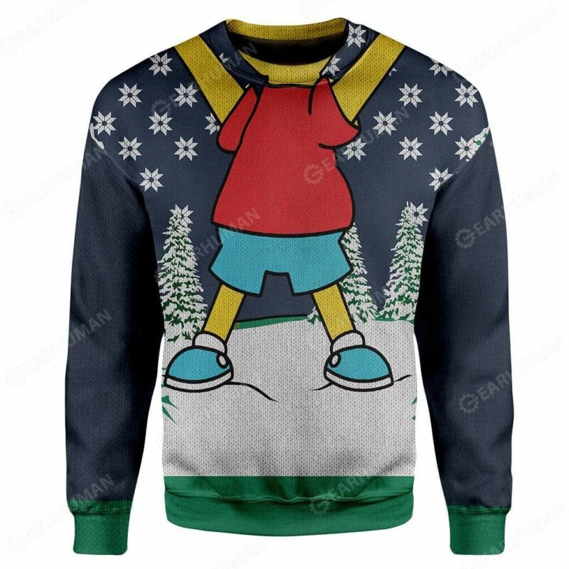 Ugly Bart Simpsons Christmas Sweater Jumper