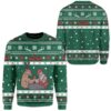 Custom Ugly Christmas Reindeer And Santa Sweater Jumper